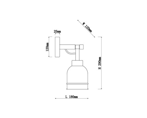 Бра Vele Luce Calma VL2122W01