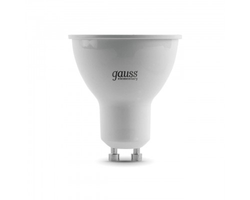 Лампа светодиодная Gauss GU10 7W 3000K матовая 13617 Лампа светодиодная Gauss GU10 7W 3000K матовая 13617