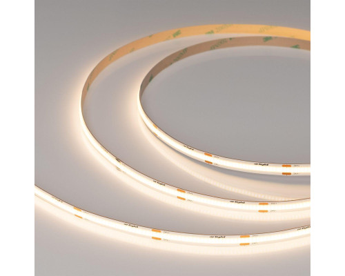 Светодиодная лента Arlight 8W/m 480Led/m CSP теплый белый 5M COB-X480-8mm 24V Warm3500 044575 Светодиодная лента Arlight 8W/m 480Led/m CSP теплый белый 5M COB-X480-8mm 24V Warm3500 044575