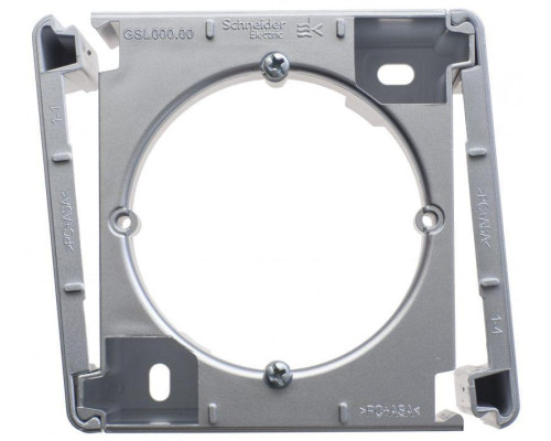 Коробка для наружного монтажа Systeme Electric Glossa алюминий GSL000300 Коробка для наружного монтажа Systeme Electric Glossa алюминий GSL000300