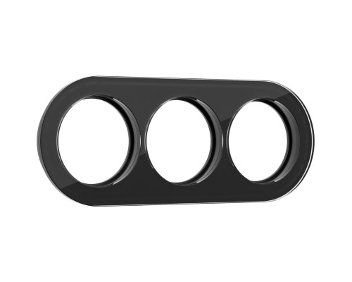 Рамка Werkel Favorit Runda на 3 поста черный W0035108 4690389166488