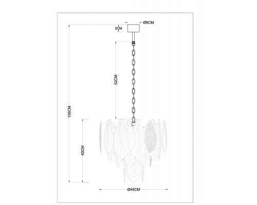 Подвесная люстра Arte Lamp Felicita A4080LM-6GO Подвесная люстра Arte Lamp Felicita A4080LM-6GO