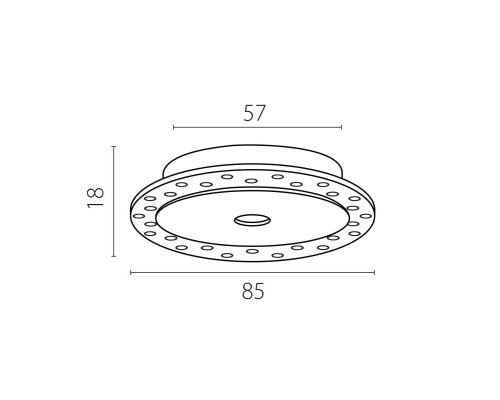 Рамка скрытого монтажа плоская д/светильников 0741х6 Spira Lightstar 074106-02