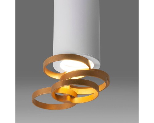 Потолочный светильник Elektrostandard DLN102 GU10 белый/золото a047748