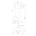 Подвесная люстра TK Lighting 2594 Duo