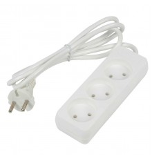 Удлинитель Uniel Ultra 3гн х 2м б/з S-CU3-2 White UL-00009981