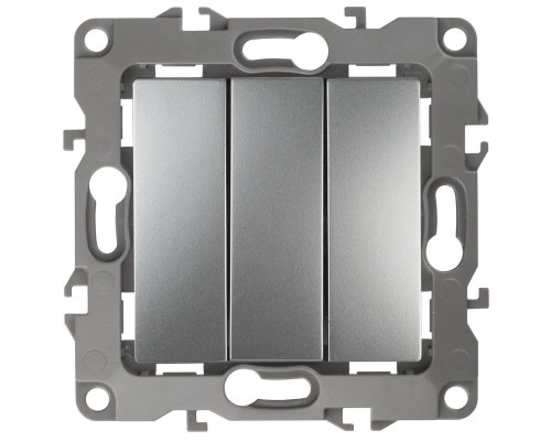 Выключатель трехклавишный ЭРА 12 10AX 250V 12-1107-03 Б0014671 Выключатель трехклавишный ЭРА 12 10AX 250V 12-1107-03 Б0014671