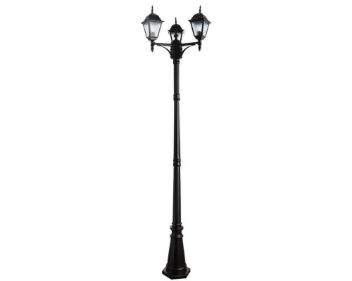 Садово-парковый светильник Arte Lamp Bremen A1017PA-3BK