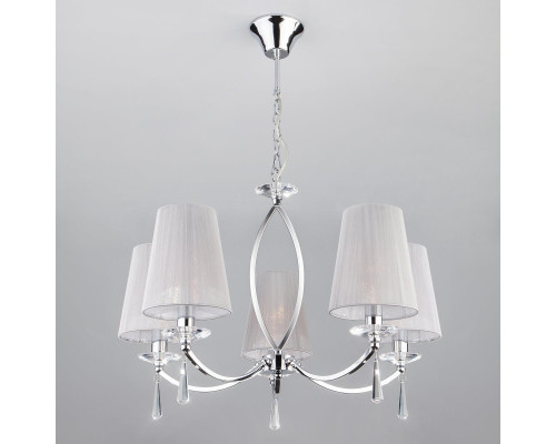 Подвесная люстра Eurosvet 60079/5 хром