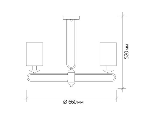 Подвесная люстра Escada Eclipse 10166/5PL Brass