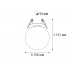 Встраиваемый светодиодный светильник Italline IT08-8026 black 3000K