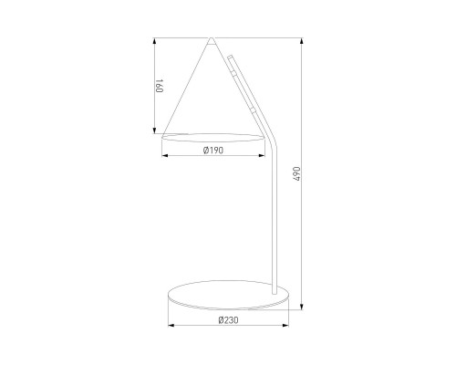 Настольная лампа TK Lighting 16009 Cono