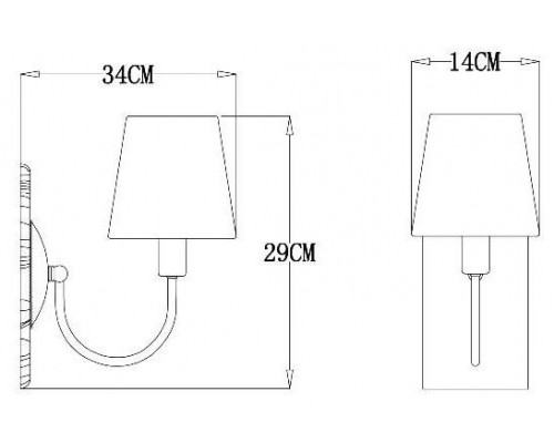 Бра Arte Lamp Gracie A7301AP-1PB