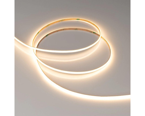 Светодиодная лента Arlight 10W/m 420LED/m CSPSMD теплый белый 5М COB-X420-4mm 24V 040901 Светодиодная лента Arlight 10W/m 420LED/m CSPSMD теплый белый 5М COB-X420-4mm 24V 040901