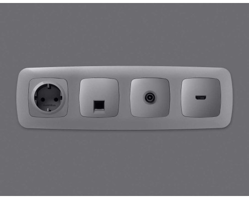 Лицевая панель розетки AMBRELLA VOLT OP5120 Лицевая панель розетки AMBRELLA VOLT OP5120