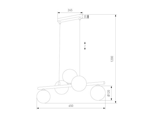 Подвесная люстра TK Lighting 6707 Estera Black Подвесная люстра TK Lighting 6707 Estera Black