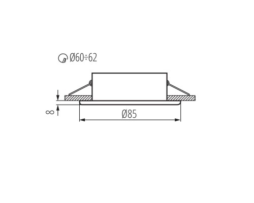 Точечный светильник Kanlux MARIN CT-S80-B 32501