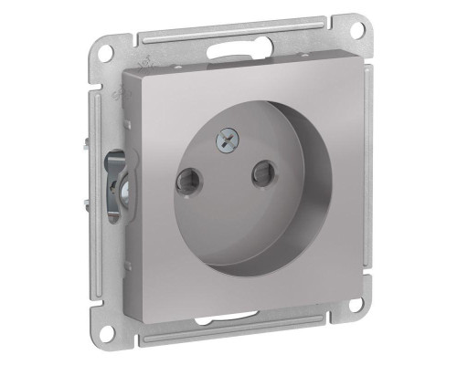 Розетка 2К Systeme Electric AtlasDesign 16A 250V со шторками алюминий ATN000349 Розетка 2К Systeme Electric AtlasDesign 16A 250V со шторками алюминий ATN000349