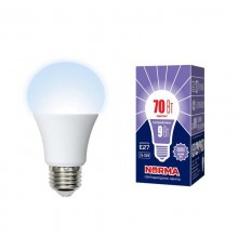 Лампа светодиодная Volpe E27 9W 6500K матовая LED-A60-9W/6500K/E27/FR/NR UL-00005624