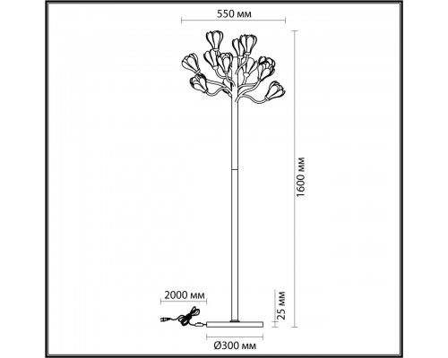 Торшер Odeon Light Modern Gardi 5090/12F Торшер Odeon Light Modern Gardi 5090/12F