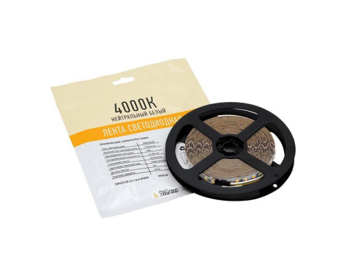 Светодиодная лента SWG 14,4W/m 120LED/m 2835SMD теплый/ холодный белый 5M 003610 Светодиодная лента SWG 14,4W/m 120LED/m 2835SMD теплый/ холодный белый 5M 003610