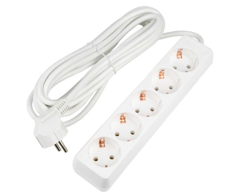 Удлинитель Uniel Ultra 5гн х 5м с/з S-GCU5-5 White UL-00010009 Удлинитель Uniel Ultra 5гн х 5м с/з S-GCU5-5 White UL-00010009