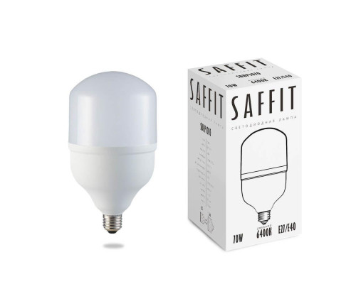 Лампа светодиодная Saffit E27-E40 70W 6400K Цилиндр Матовая SBHP1070 55099 Лампа светодиодная Saffit E27-E40 70W 6400K Цилиндр Матовая SBHP1070 55099