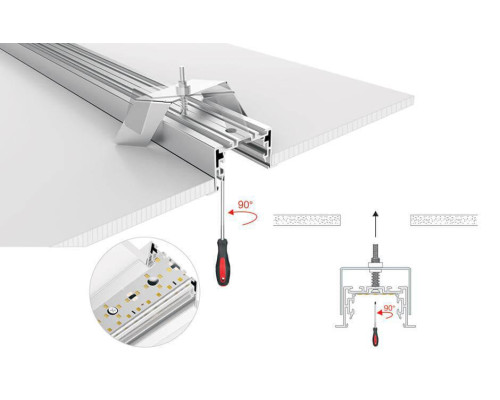 Профиль с рассеивателем Arlight S2-LINIA69-F-2500 ANOD+OPAL 021177 Профиль с рассеивателем Arlight S2-LINIA69-F-2500 ANOD+OPAL 021177