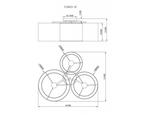 Потолочная люстра Moderli Room V10623-3C