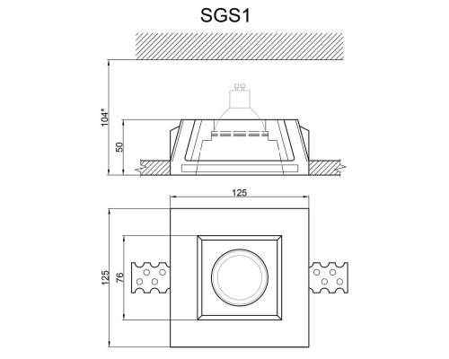 Встраиваемый светильник Artpole SGS1 Встраиваемый светильник Artpole SGS1