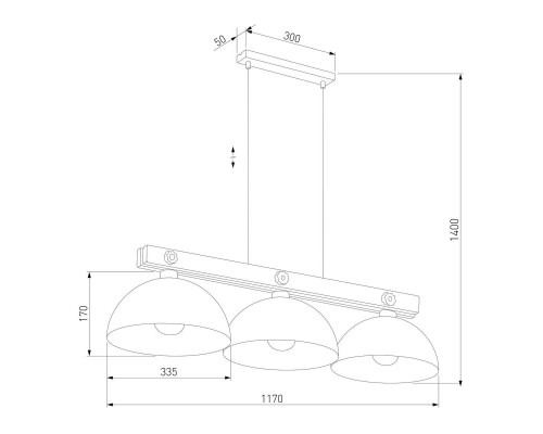 Подвесная люстра TK Lighting 1759 Oslo