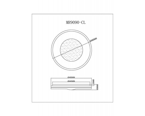 Потолочный светодиодный светильник MyFar Ceiling Despina MR9090-CL