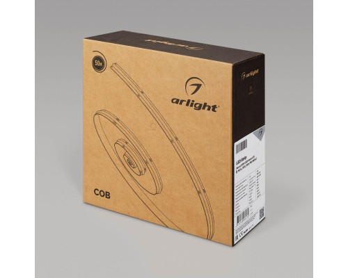 Светодиодная лента Arlight 8W/m 320LED/m CSP теплый белый 50М COB-X320-8mm 48V Warm3000 043244 Светодиодная лента Arlight 8W/m 320LED/m CSP теплый белый 50М COB-X320-8mm 48V Warm3000 043244
