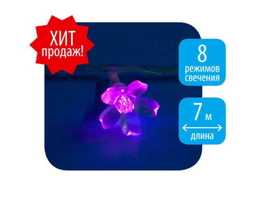 Светодиодная гирлянда Uniel Сакура 220V розовый ULD-S0700-050/DTA PINK IP20 PINK SAKURA 07933 Светодиодная гирлянда Uniel Сакура 220V розовый ULD-S0700-050/DTA PINK IP20 PINK SAKURA 07933