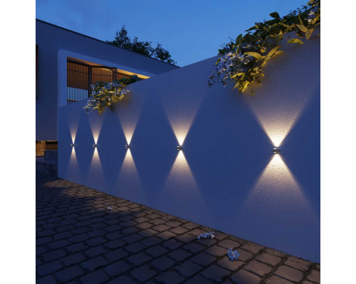 Уличный настенный светильник со светодиодами Elektrostandard Lenses a070452