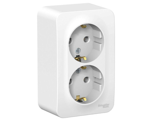 Розетка двойная 2К+З Systeme Electric Blanca 16A 250V белая BLNRA010201 Розетка двойная 2К+З Systeme Electric Blanca 16A 250V белая BLNRA010201