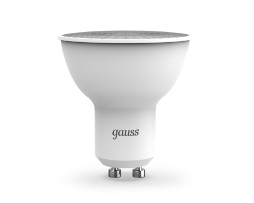 Лампа светодиодная Gauss GU10 5W 4100K матовая 101506205 Лампа светодиодная Gauss GU10 5W 4100K матовая 101506205