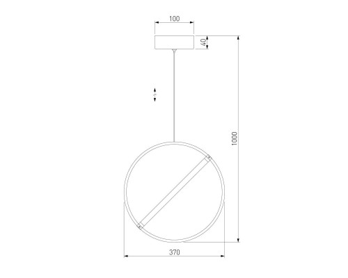Подвесной светодиодный светильник Eurosvet Element 90281/1 хром