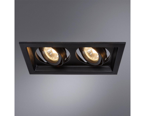 Встраиваемый светильник Arte Lamp Canis A6661PL-2BK Встраиваемый светильник Arte Lamp Canis A6661PL-2BK