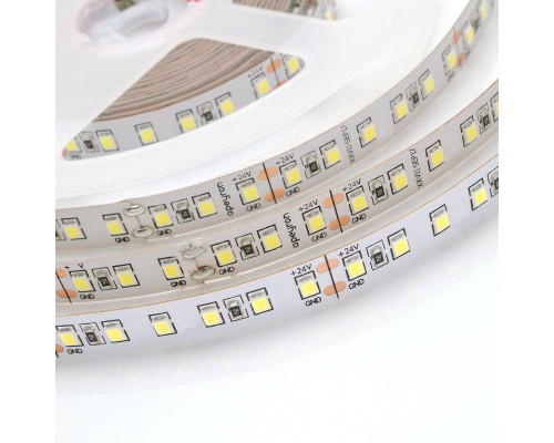 Светодиодная лента Apeyron 10W/m 120LED/m 3528SMD холодный белый 5M 00-332 Светодиодная лента Apeyron 10W/m 120LED/m 3528SMD холодный белый 5M 00-332