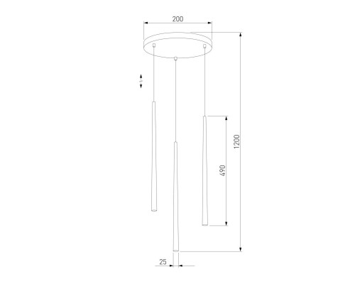 Подвесная люстра TK Lighting 6413 Piano Black