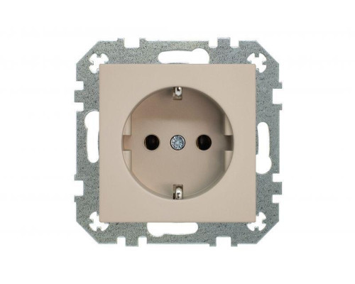 Розетка 2P+E Liregus Retro кремовый омбре 29-122