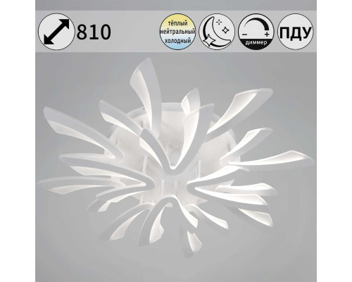 Светильник потолочный Reluce 59090-0.3-8+4 WH Светильник потолочный Reluce 59090-0.3-8+4 WH