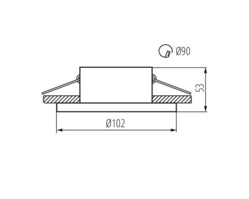 Точечный светильник Kanlux IMINES DSO-W 29031