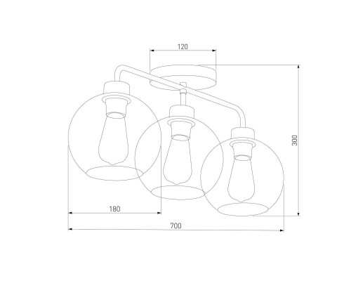 Потолочная люстра TK Lighting 4020 Bari