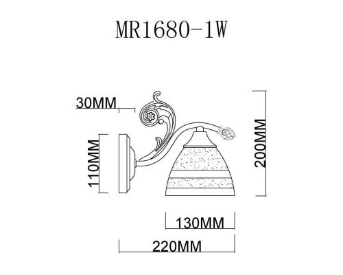 Бра MyFar Nile MR1680-1W