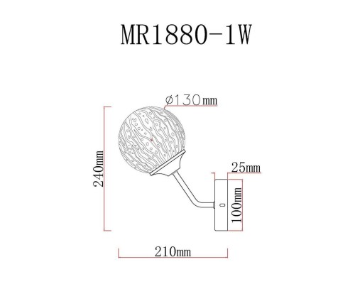 Бра MyFar Camilla MR1880-1W