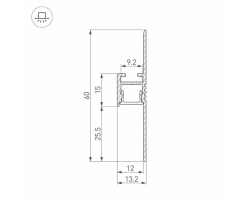 Профиль-плинтус Arlight ARH-Plintus-Fantom-2000 White 034983