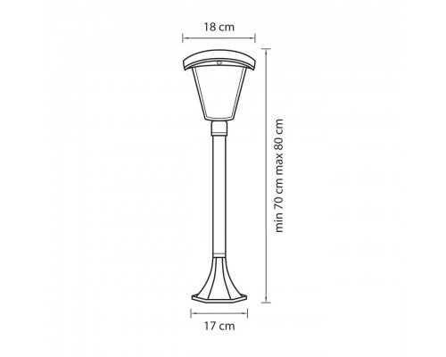 Уличный светодиодный светильник Lightstar Lampione 375770