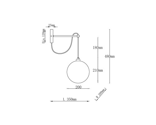 Бра Vele Luce Freedom VL5544W01